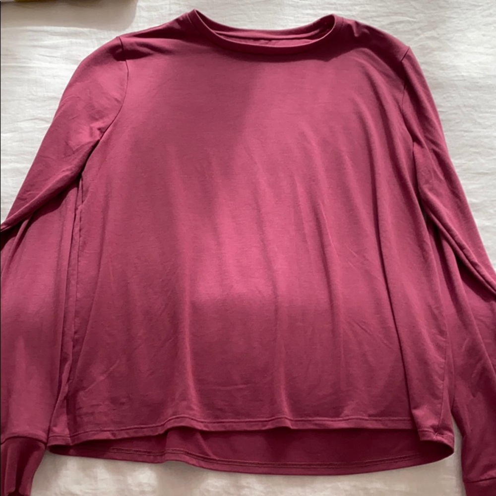 Outdoor Voices Ready Set Longsleeve Mulberry